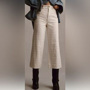 Anthropologie Pilcro The Skipper cropped wide leg trouser pants. NWT. 29